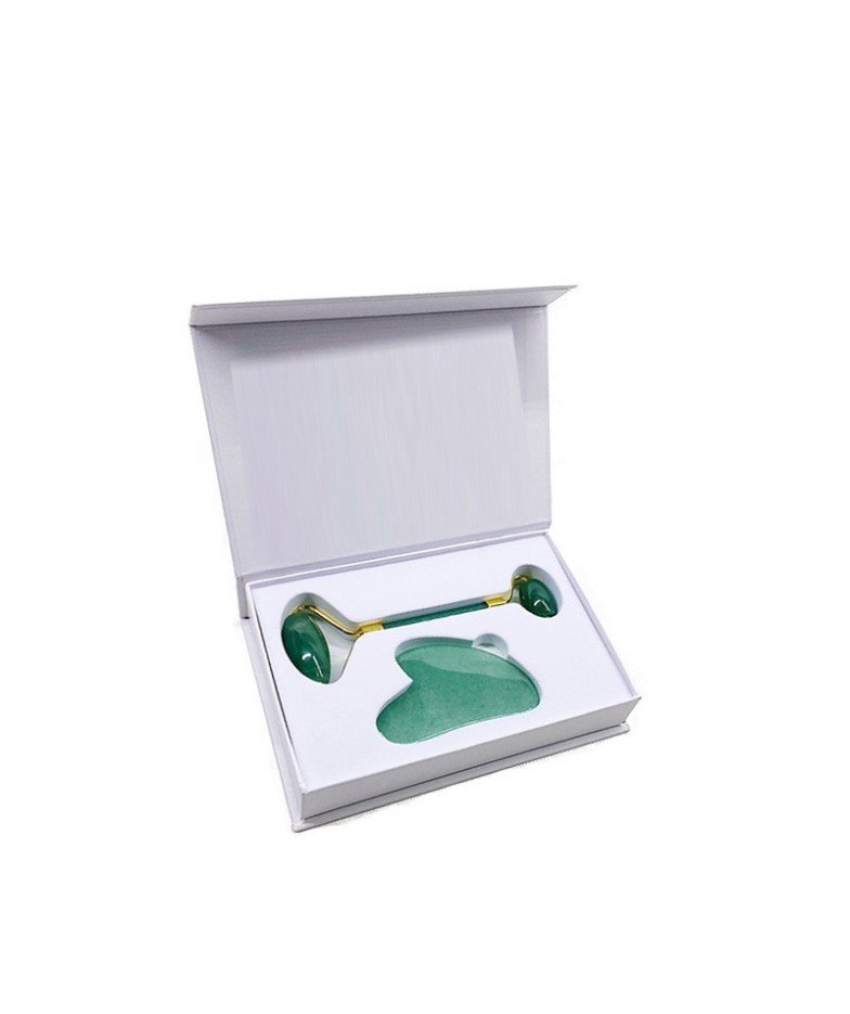 Jade Facial Roller + Gua Sha