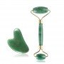 Jade Facial Roller + Gua Sha