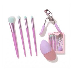 Set de 6 Brochas de Maquillaje con Beauty Blender