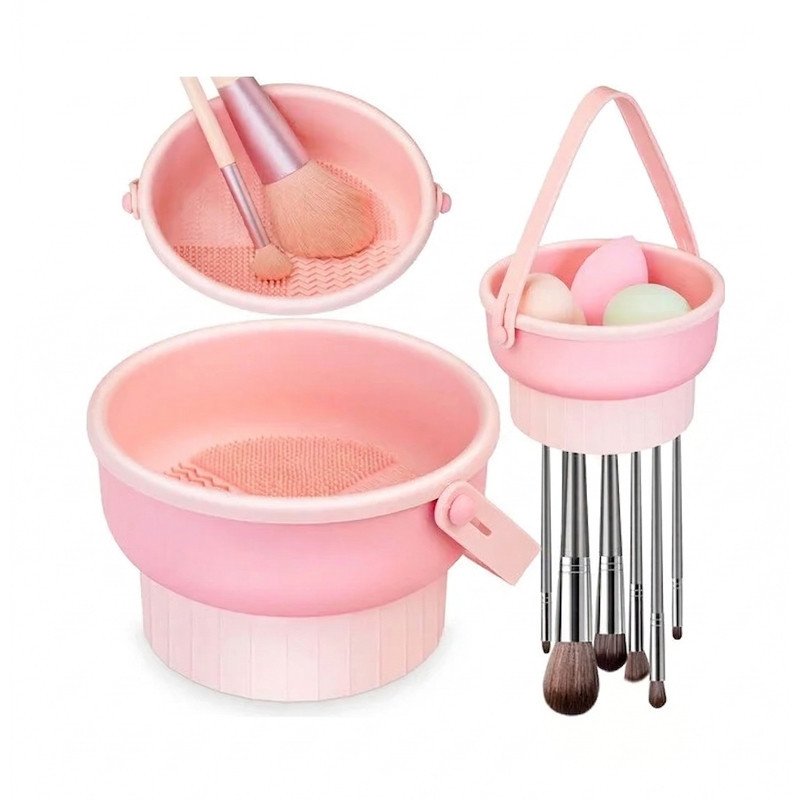 Estuche de Limpieza de Brochas 3 en 1