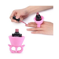 Porta Esmalte de Silicona Tipo Anillo