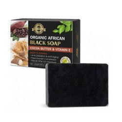 Jabón Negro Africano con Manteca de Cacao Orgánica